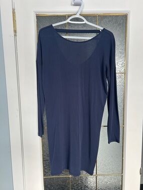 Only Navy Long Sleeve Shift Dress